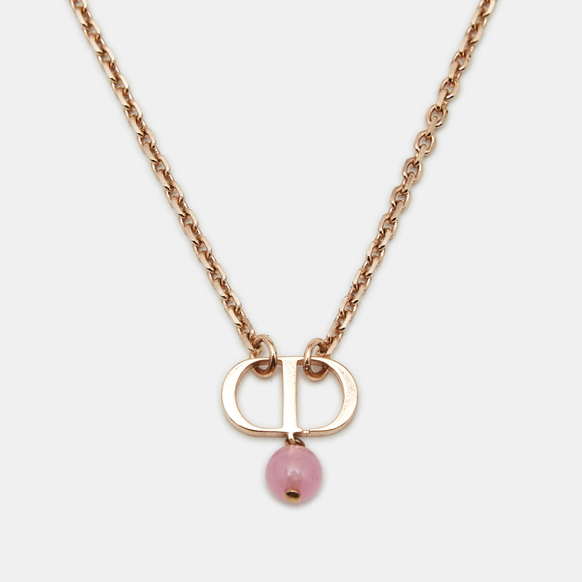 

Dior Petit CD Bead Rose Gold Tone Neckace