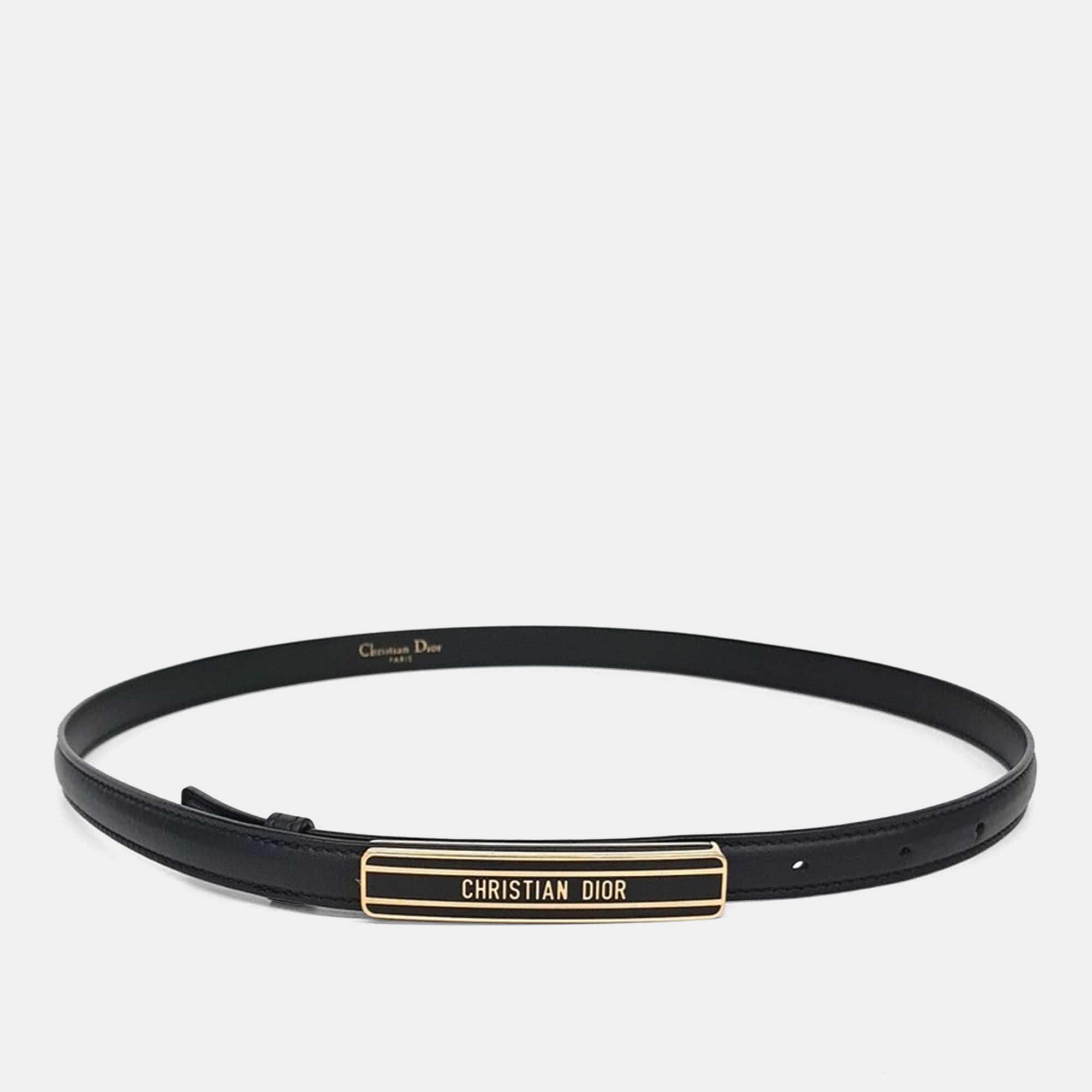 

Dior Leather Belt, Black