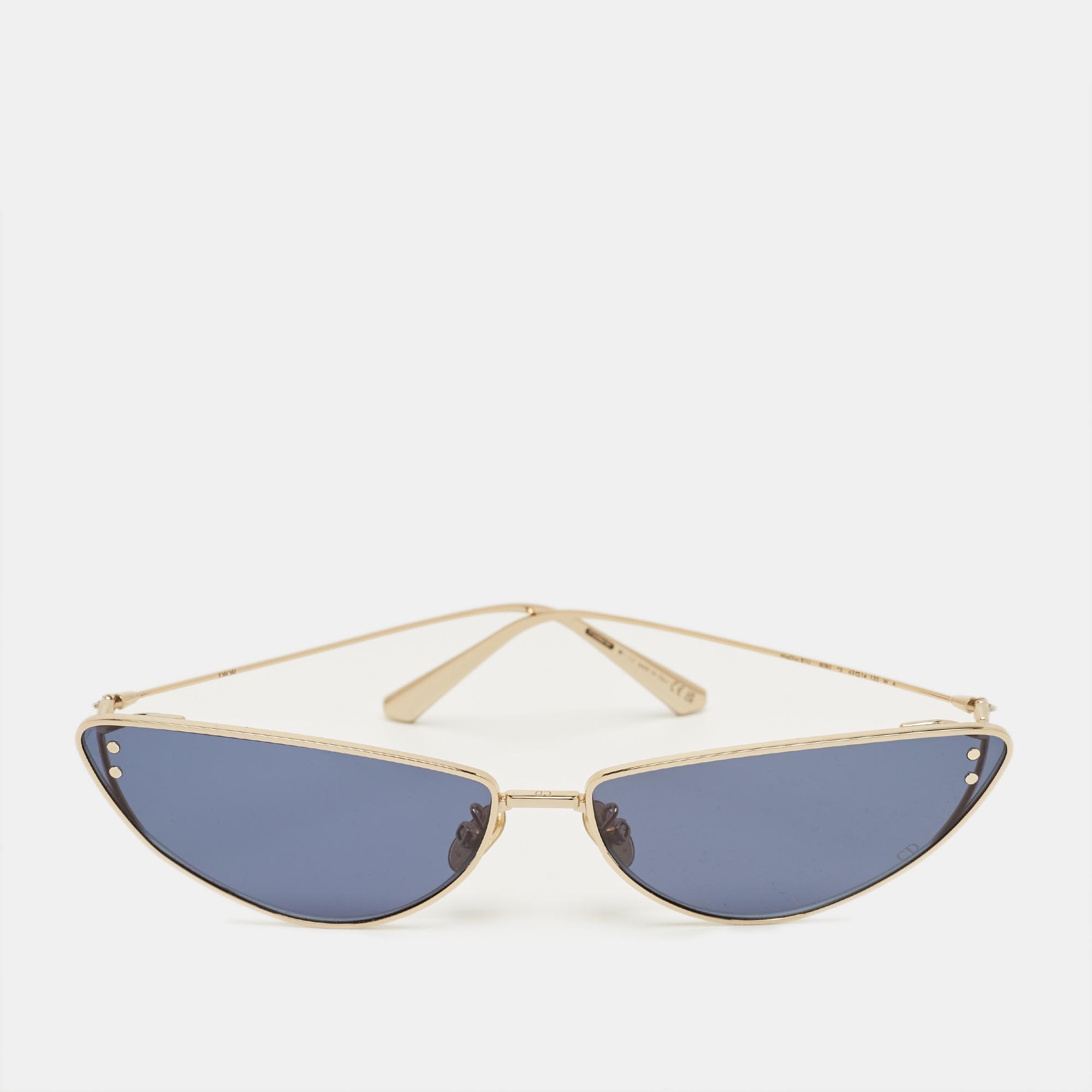 

Dior Blue/Gold Tone MissDior B1U Cat Eye Sunglasses