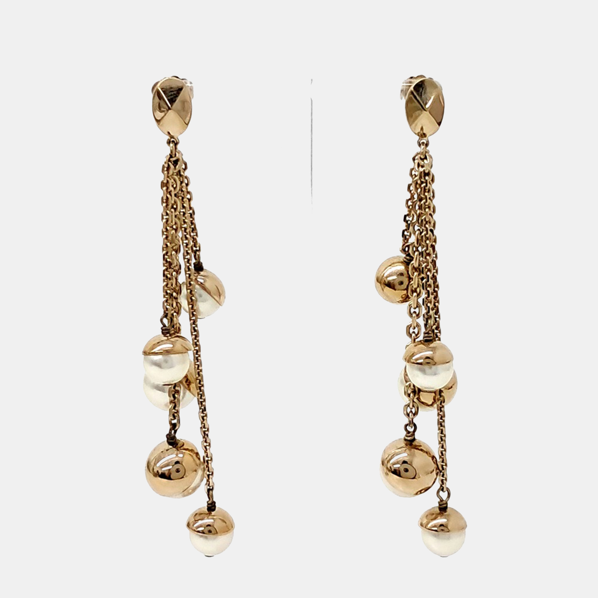 

Dior Gold Plated Pearl earrings