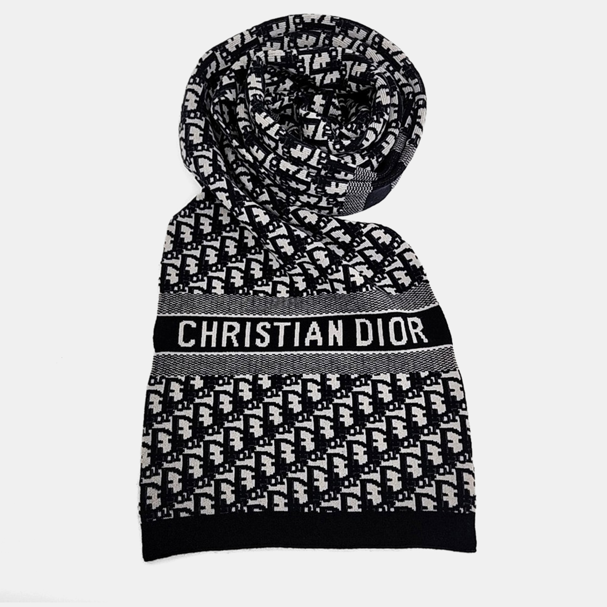 

Dior Black Oblique Muffler