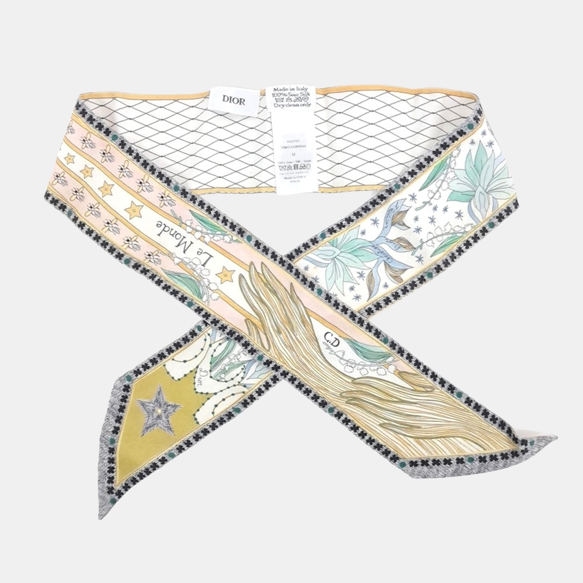 

Dior Multicolor Silk Mitzah Bandeau