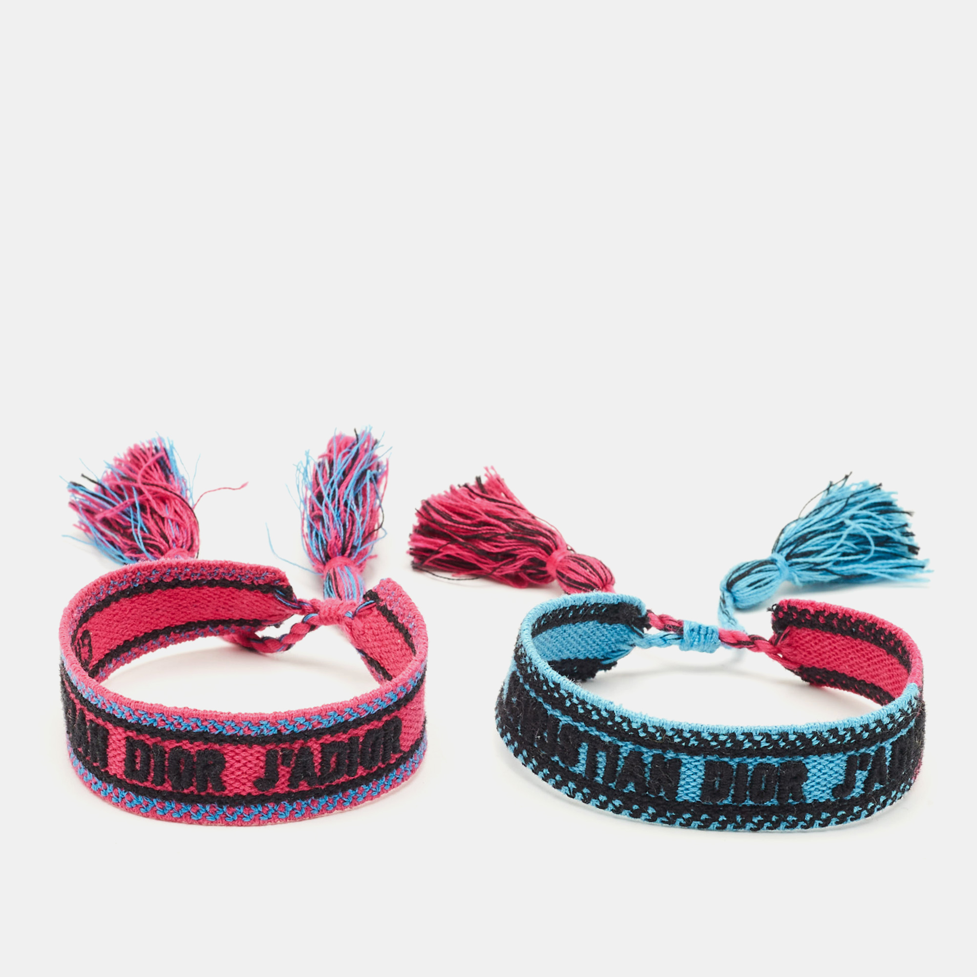 

Dior Blue & Pink J'Adior Friendship Bracelets Set of 2