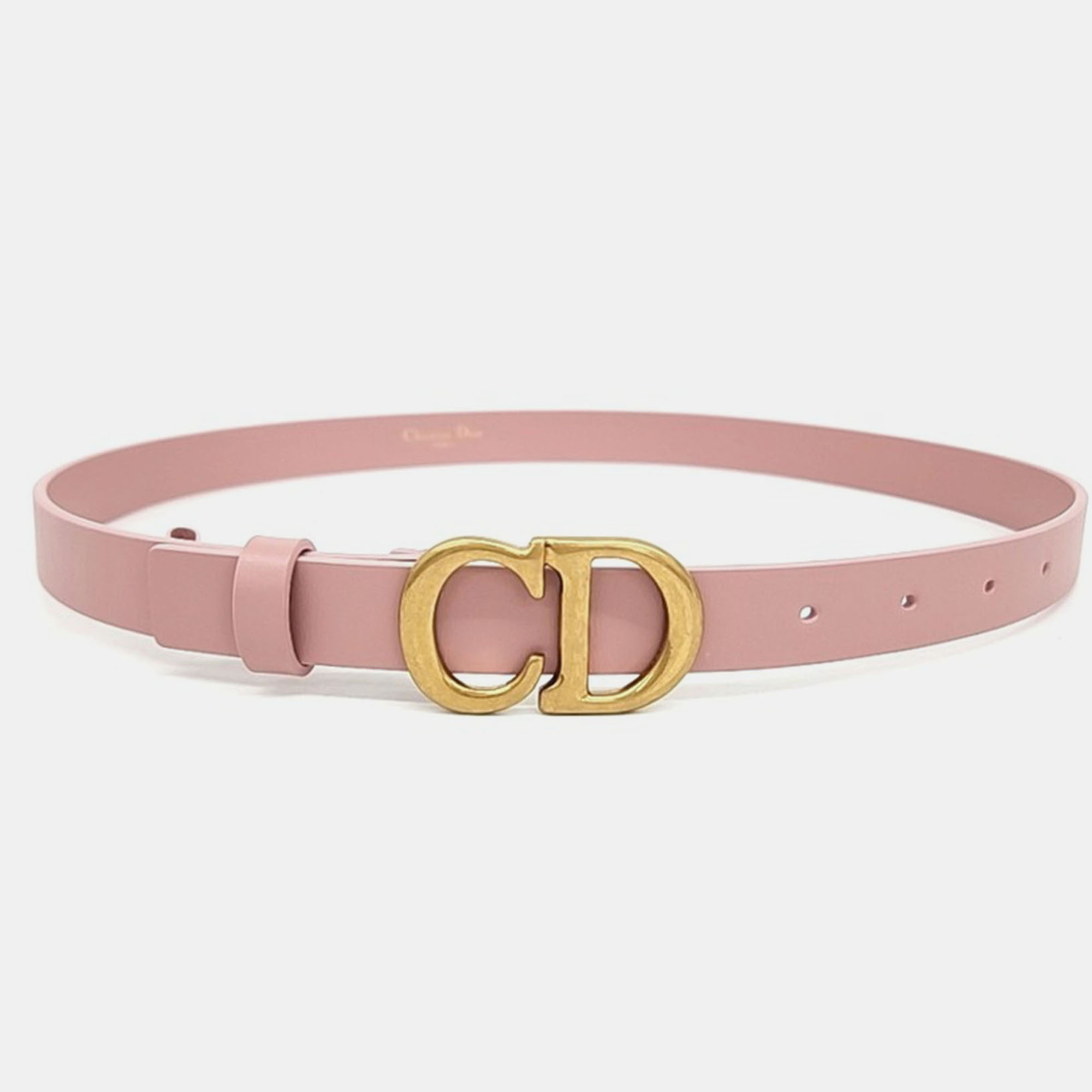 

Dior Pink Leather Saddle Belt