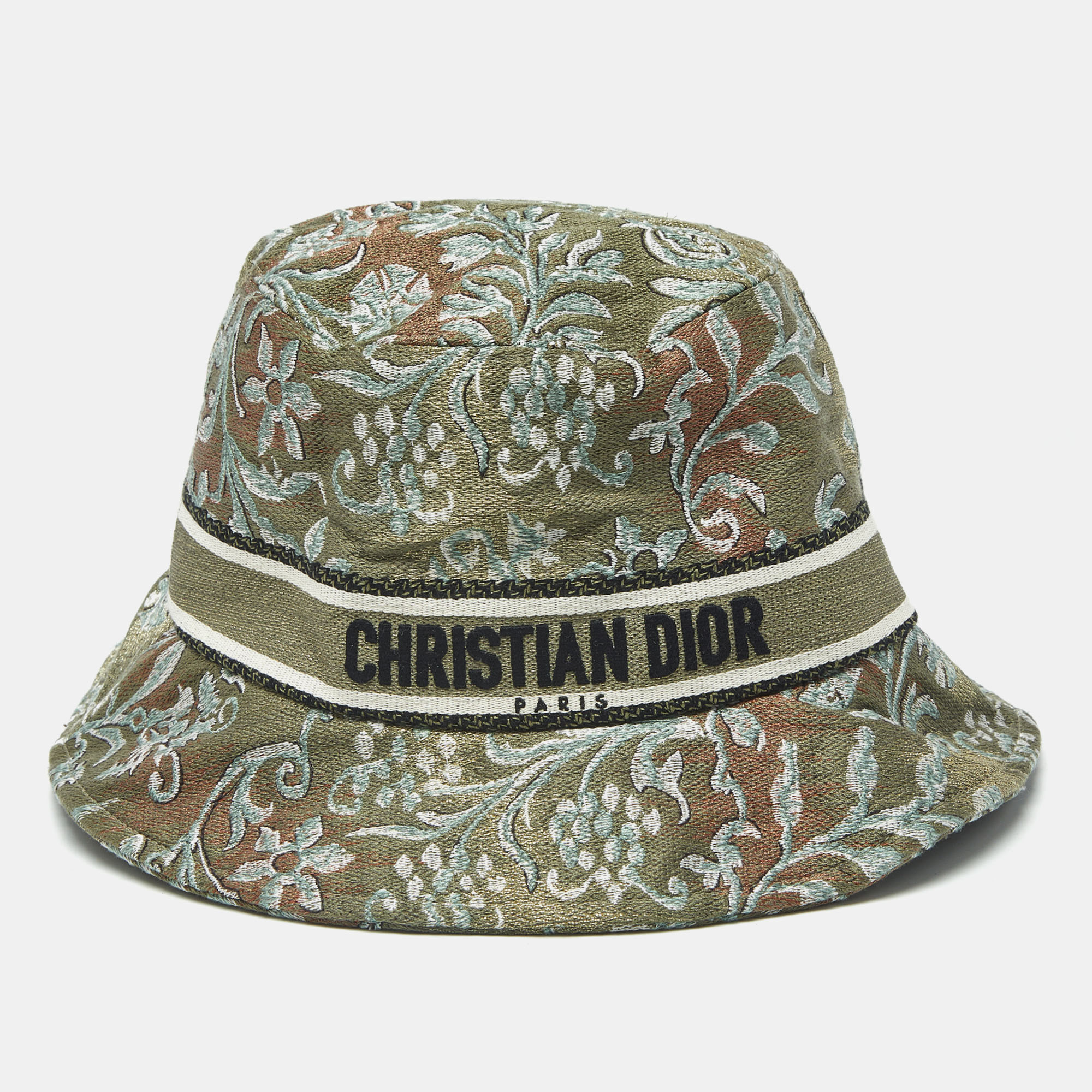 

Dior Green Cotton Dioriviera D-Bobby Bucket Hat Size