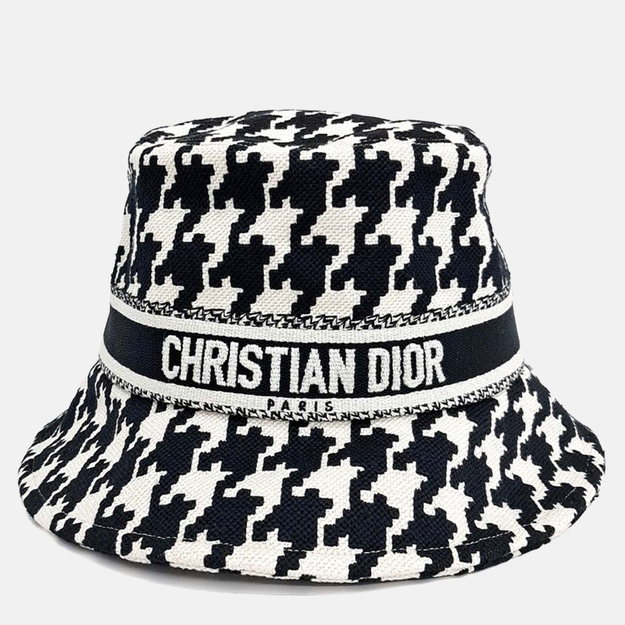 

Dior Black & White Cotton Bucket Hat