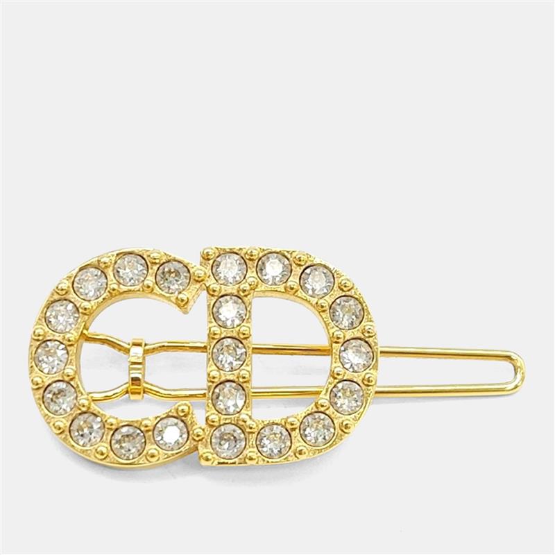 

Christian Dior Gold Tone Metal hairpin, Multicolor