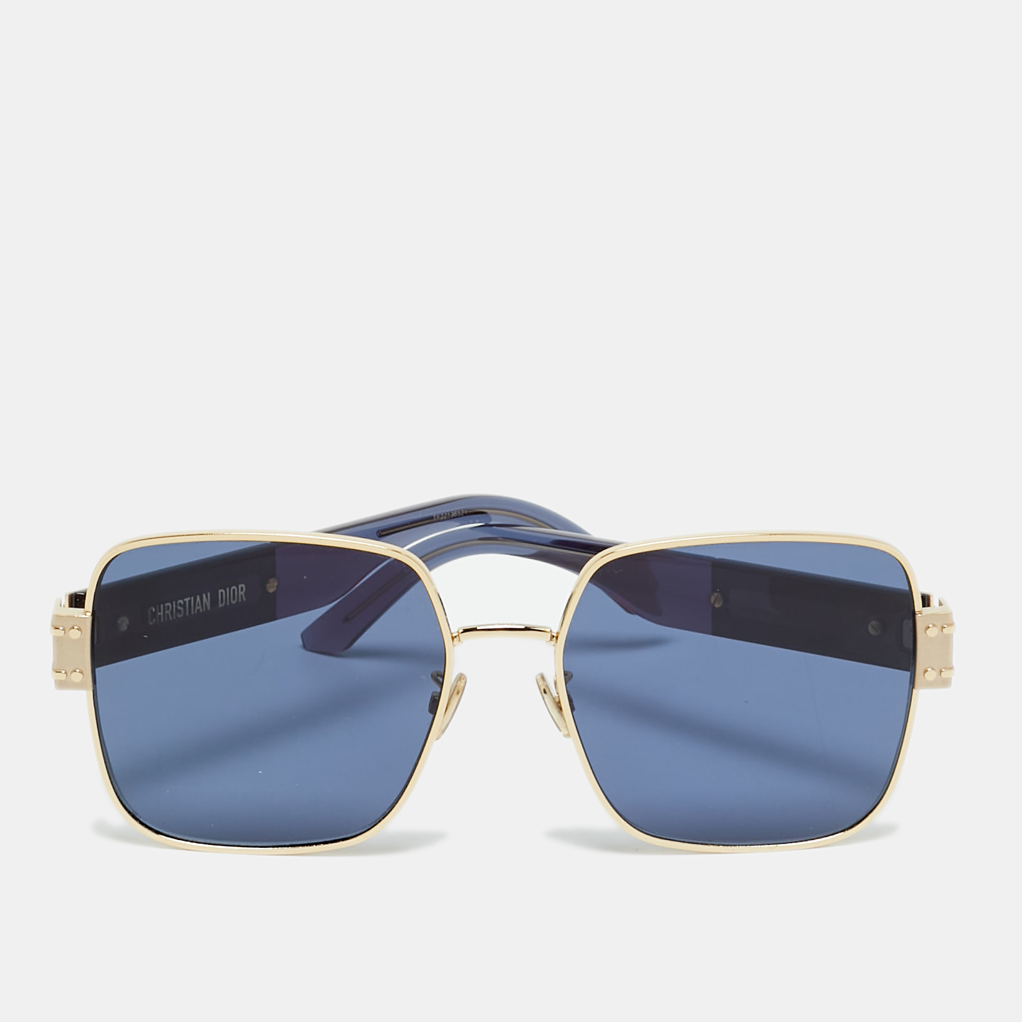 

Dior Blue/Gold Tone DiorSignature S4U Square Sunglasses