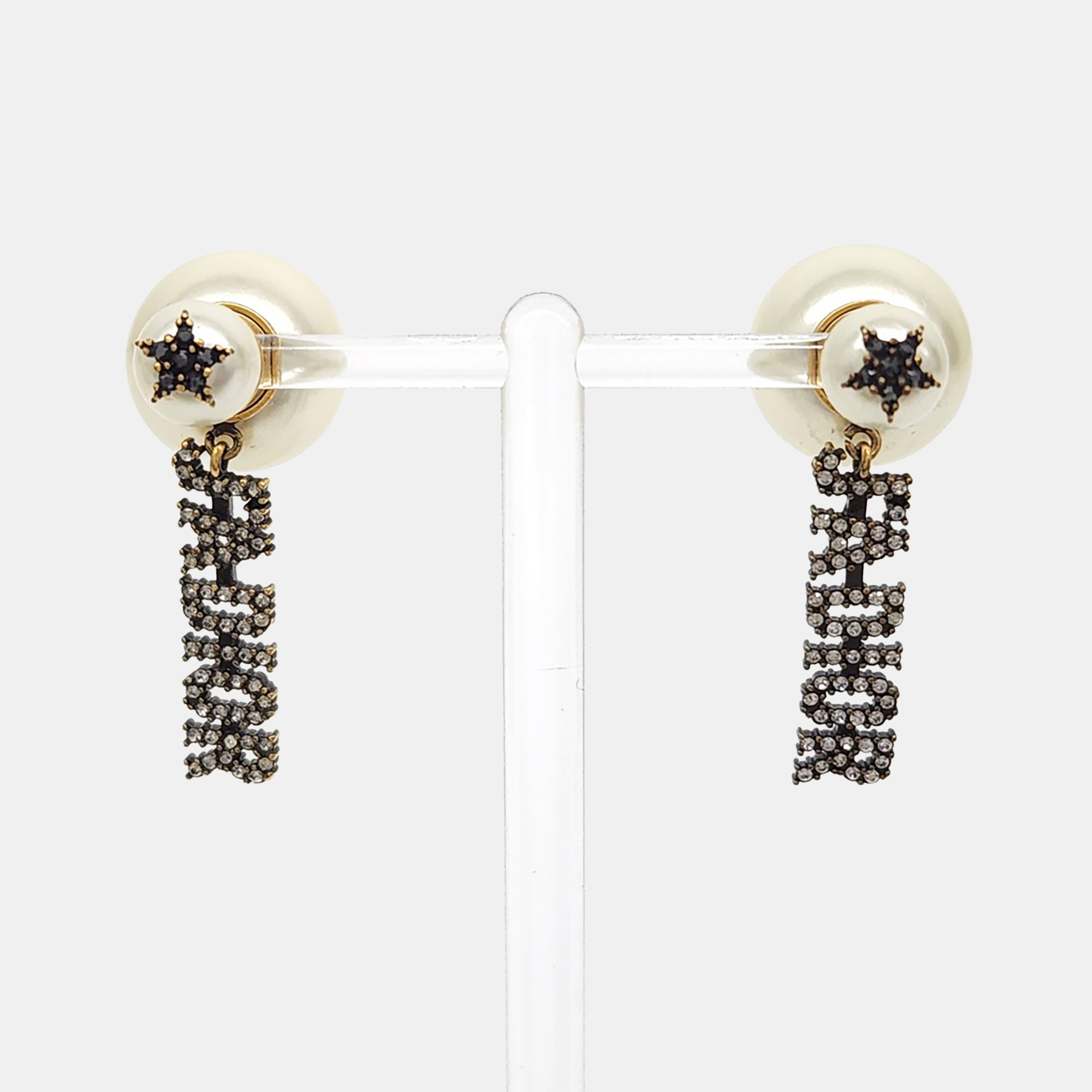 

Dior Gold Peral Tribal Earrings
