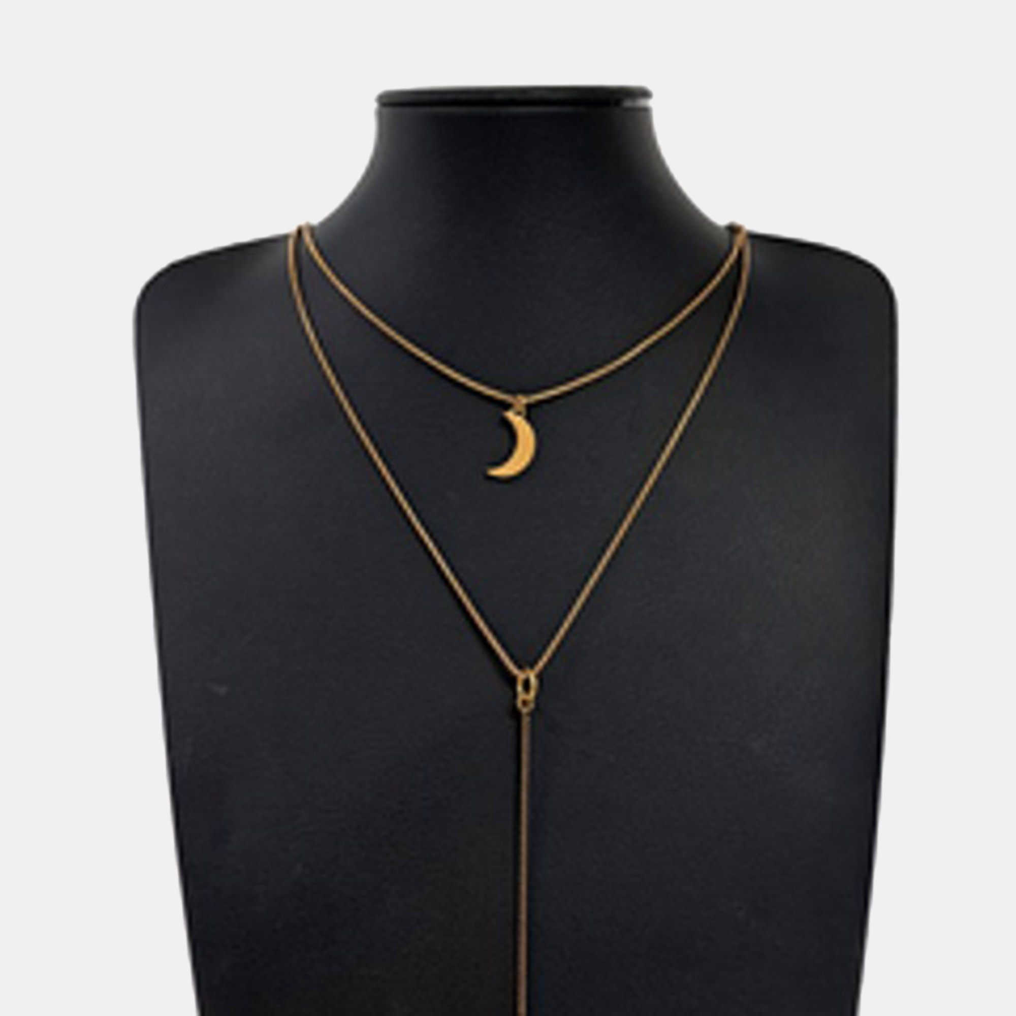 

Christian Dior Gold Plated Metal necklace, Multicolor