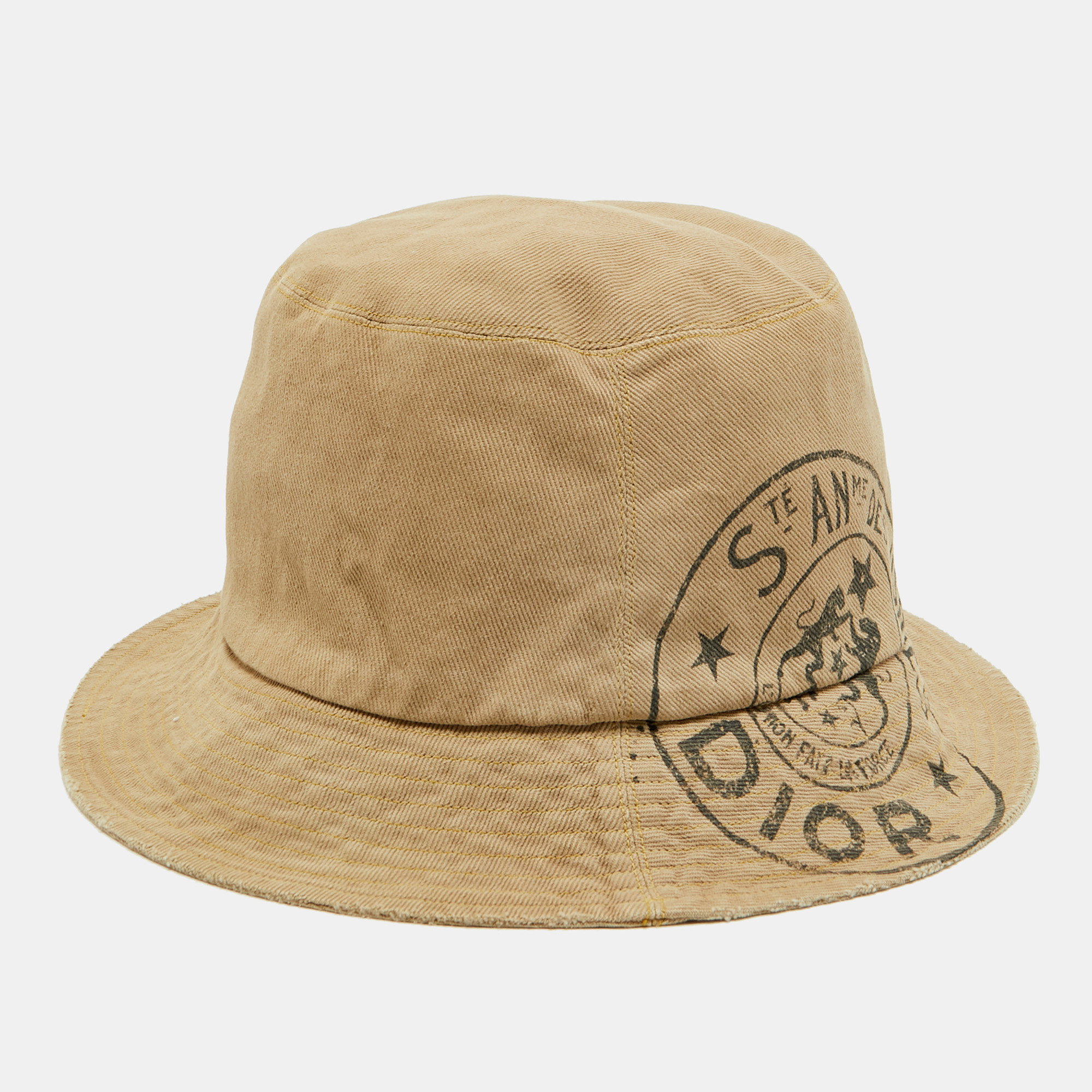 

Christian Dior Beige Cotton Union Bucket Hat