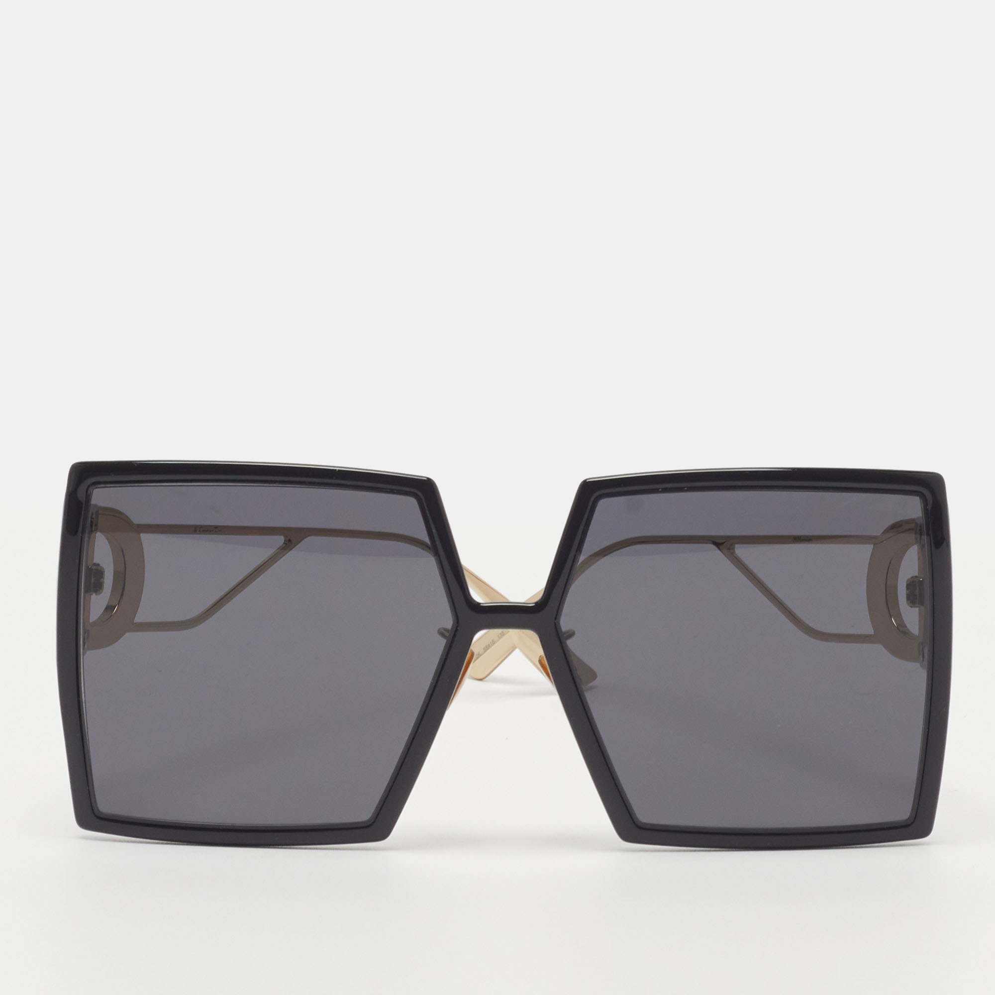 

Dior Black/Gold Tone 8072K 30 Montaigne Oversized Sunglasses