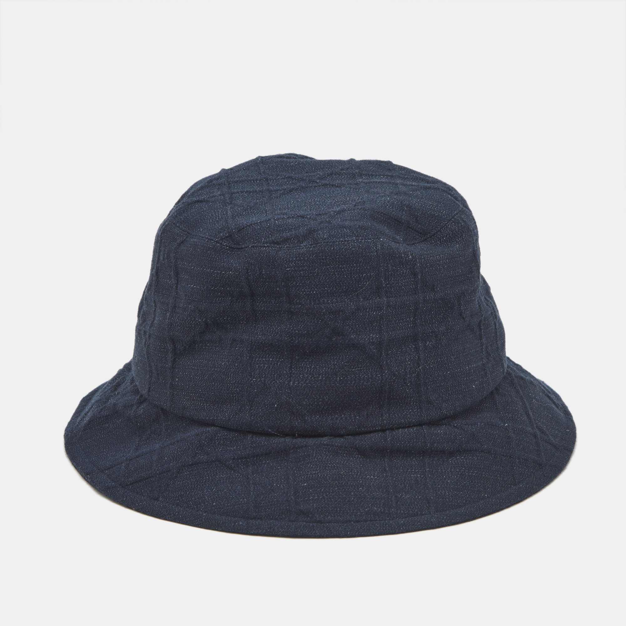 

Christian Dior Navy Blue Denim Teddy-D Cannage Bucket Hat