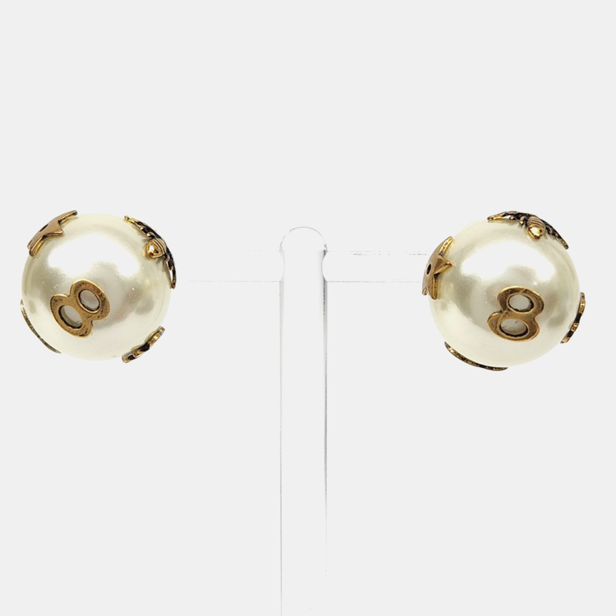 Christian Dior Tribal Pearl Earrings