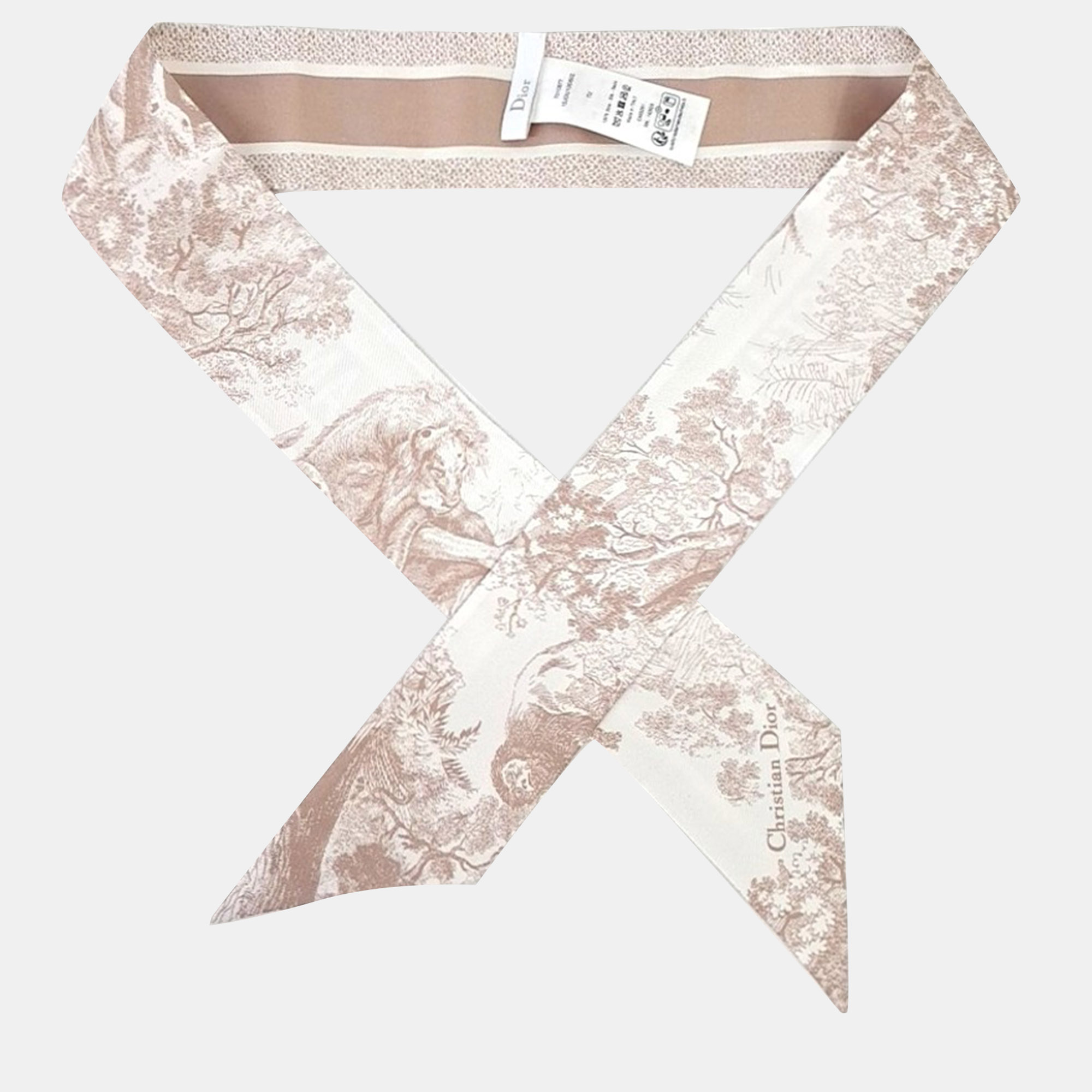 Christian Dior Mitzah Multicolor Silk Scarf