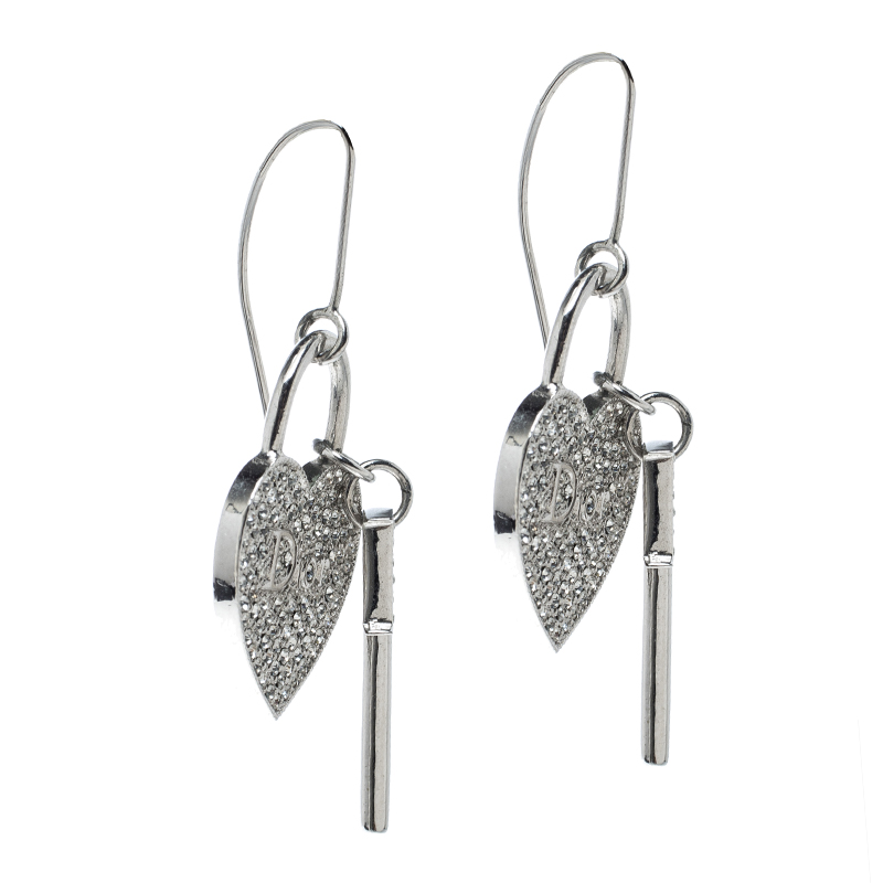 Louis Vuitton Lock Me Heart Drop Earrings