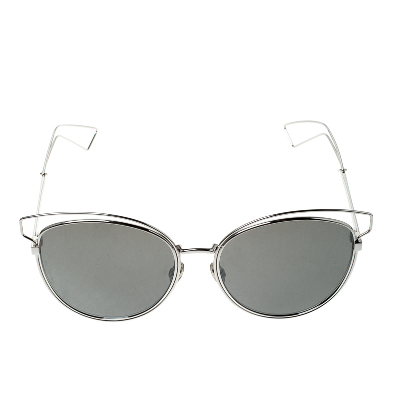 

Dior Silver/Black DIOR Sideral 2 JB0SF Cat Eye Sunglasses