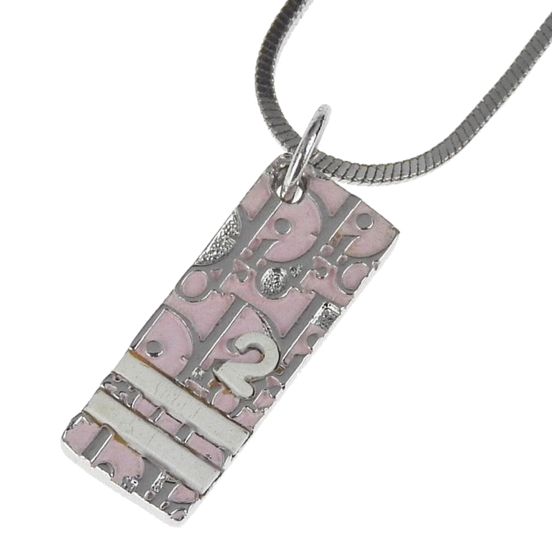 

Dior Trotter Metal Pendant Necklace, Pink