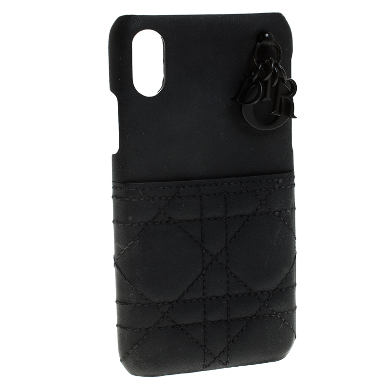 

Dior Black Leather iPhone X Case