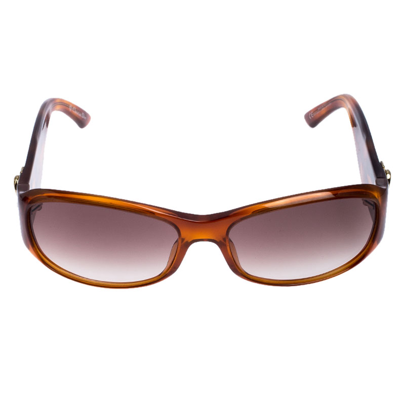

Christian Dior Honey Brown/ Grey 05602 Wrap Sunglasses