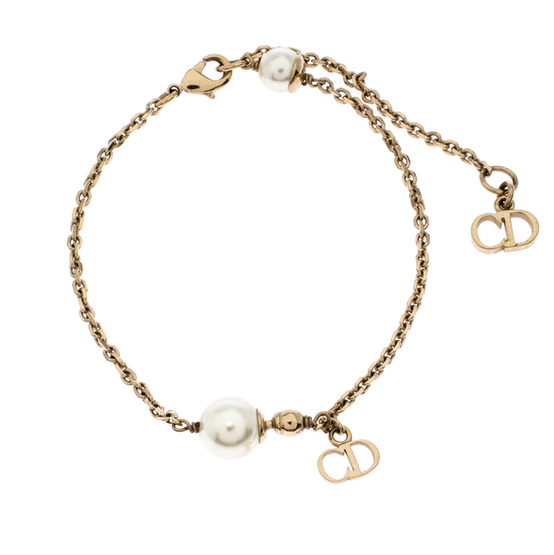 Dior Le Petite Tribale Faux Pearl Gold Tone Bracelet Dior | The Luxury ...