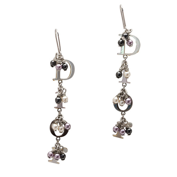 Dior Dangling Mother of Pearl Effect Earrings