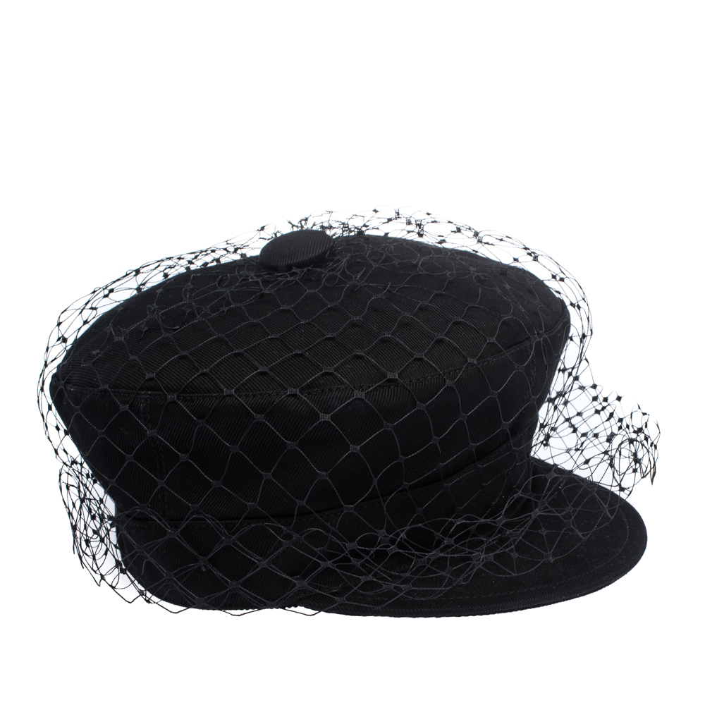 Dior TeddyD Large Brim Bucket Hat with Veil  Brands Lover