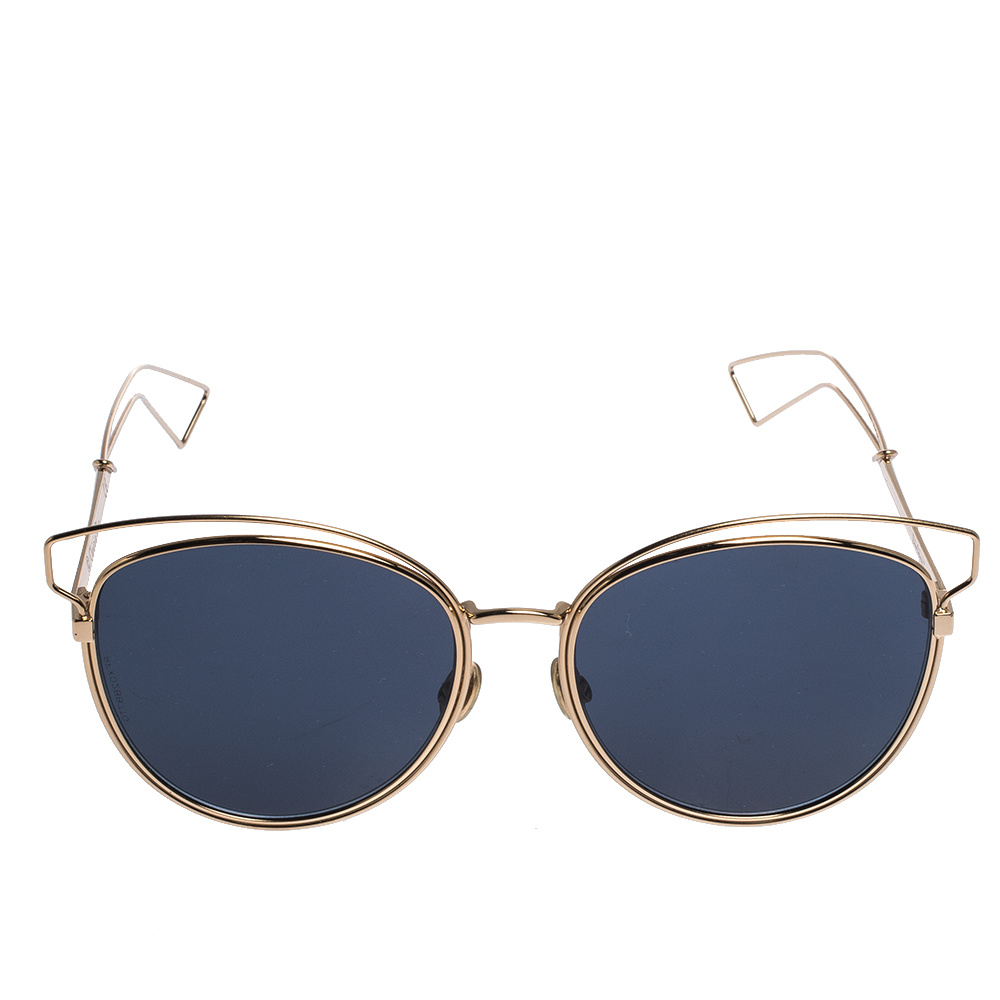 

Dior Gold/Black Sideral 2 Cat-Eye Sunglasses