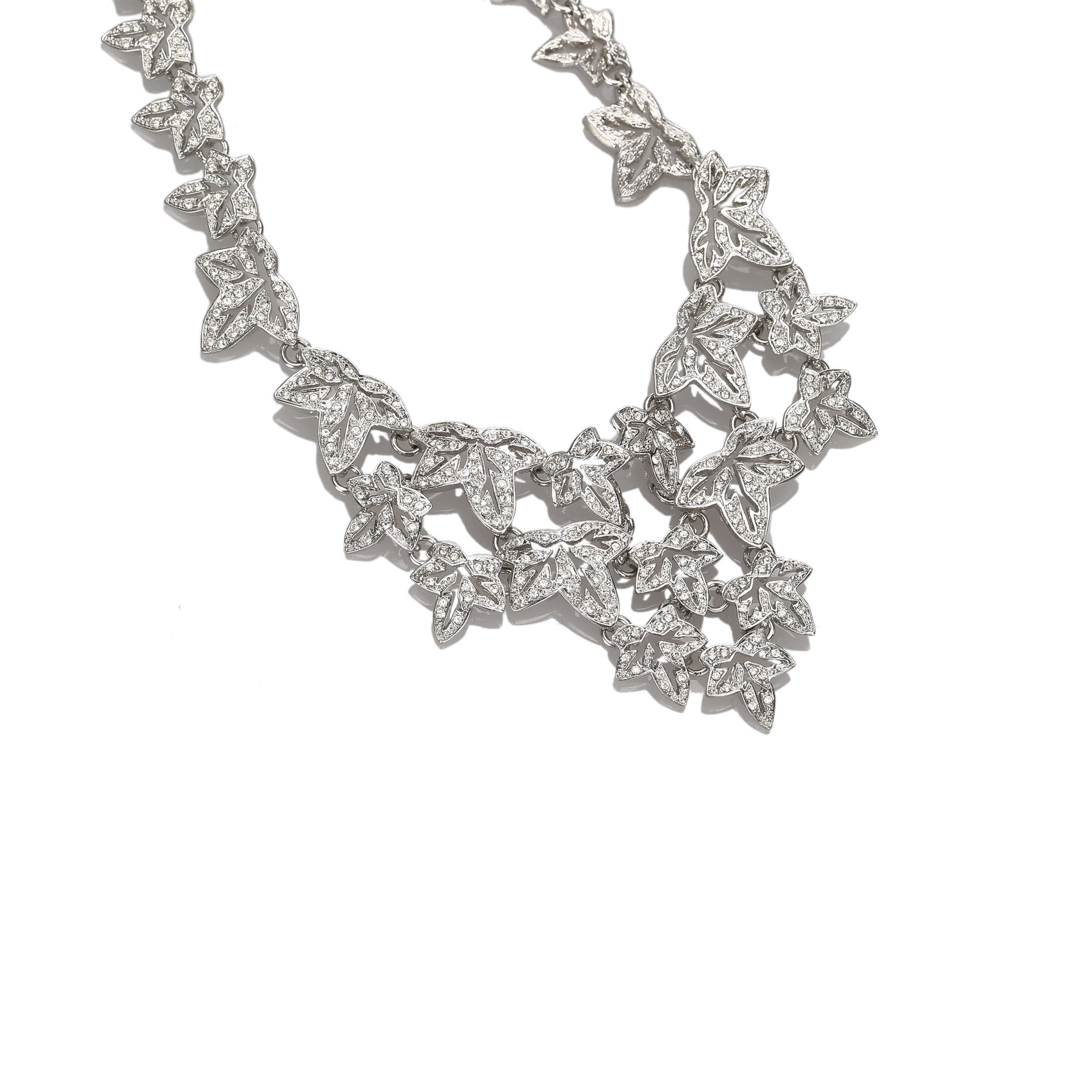 

Dior Leaf Silver Metal Necklace