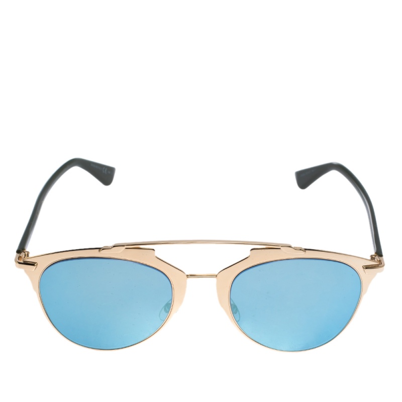 

Christian Dior Gold/Blue Dior Reflected XX38J Aviator Sunglasses