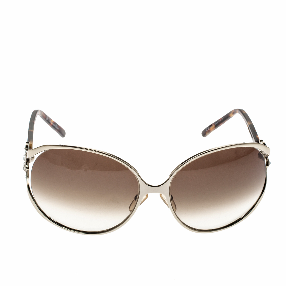 

Dior Silver/Brown Gradient M88JS Diorose Oversize Sunglasses