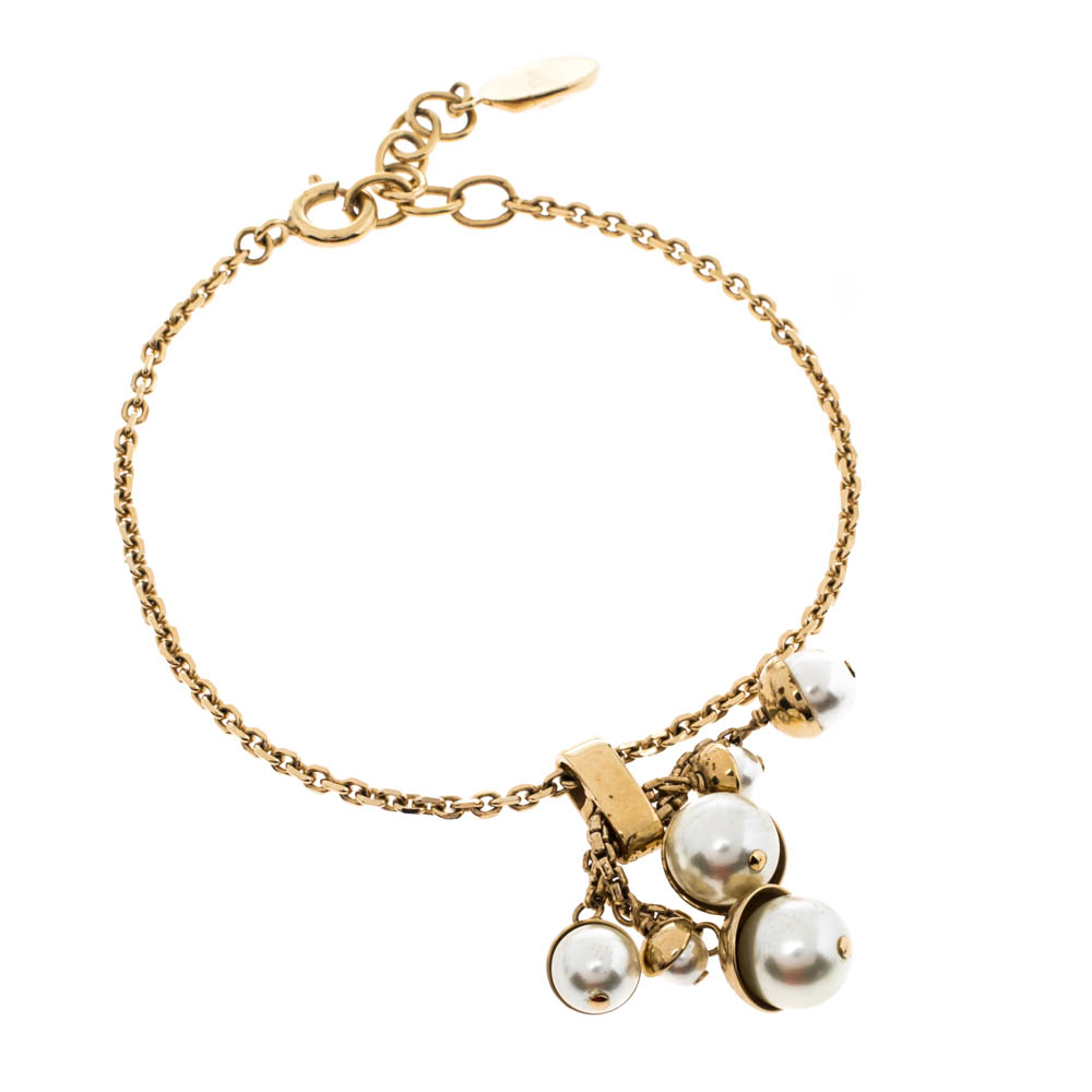 

Dior Mise En Dior Charm Gold Tone Bracelet