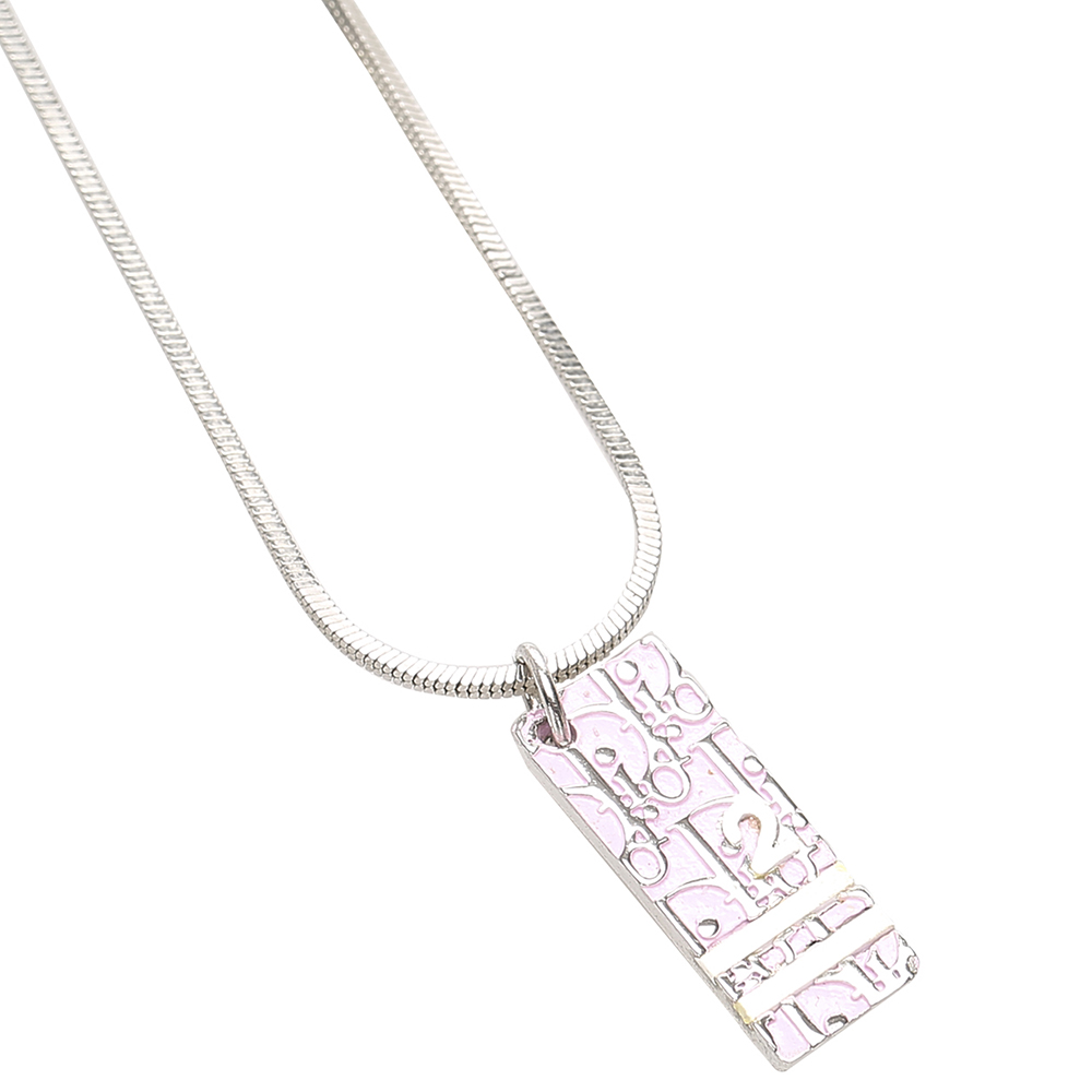 

Dior Pink Oblique Trotter Pendant Necklace