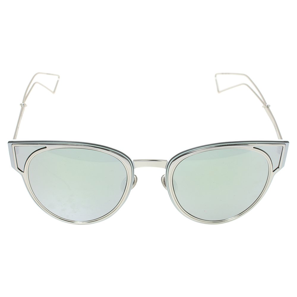 

Dior Palladium Tone/ Silver Mirrored 010DC DiorSculpt Sunglasses