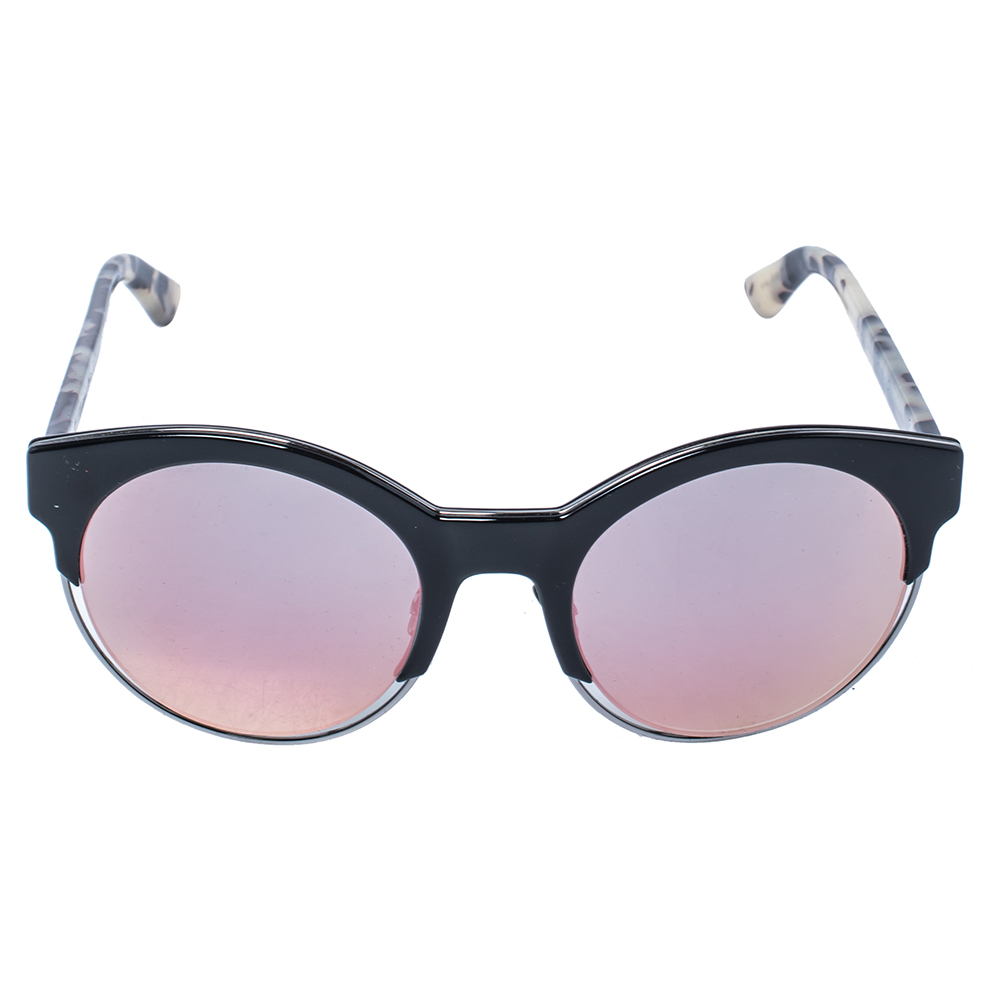 

Dior Havana/ Green & Pink Mirrored DiorSideral1 Round Sunglasses