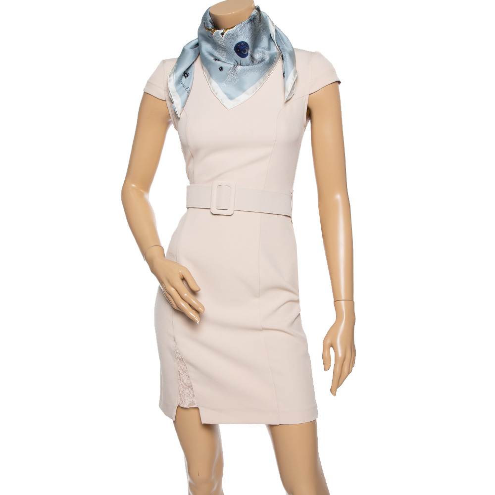 

Dior Pale Blue Zodiac Print Silk Scarf