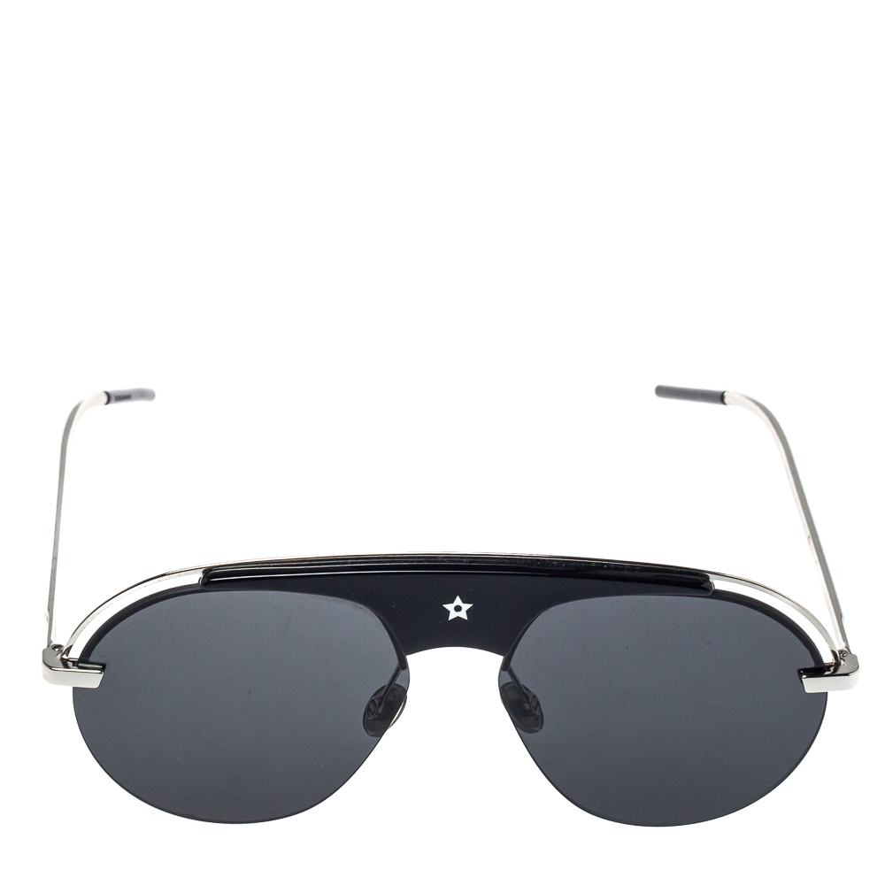 

Dior Silver Tone/ Grey Dio(r)evolution Aviator Sunglasses