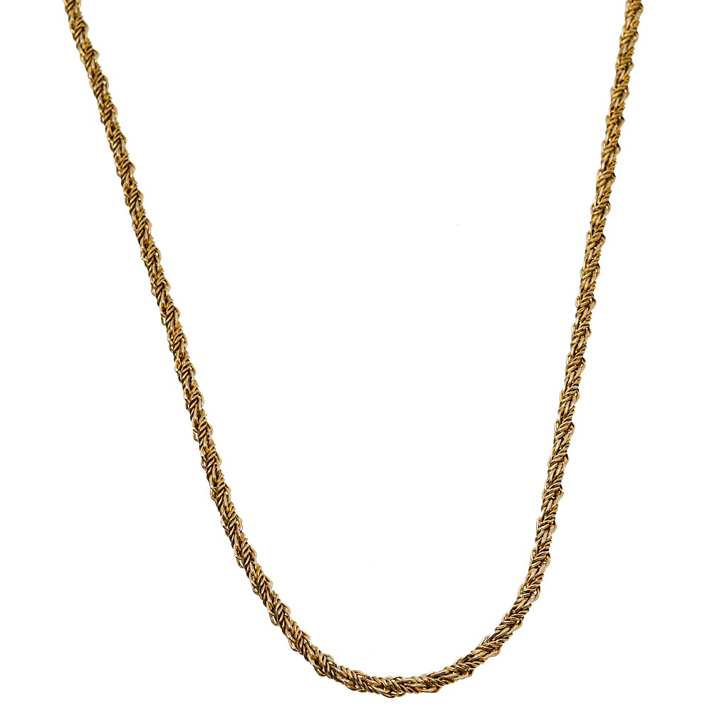 

Christian Dior Vintage Rope Chain Necklace, Gold