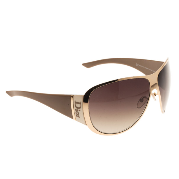 مملوكة مسبقًا Dior Gold Subdior 1 Oversized Aviators