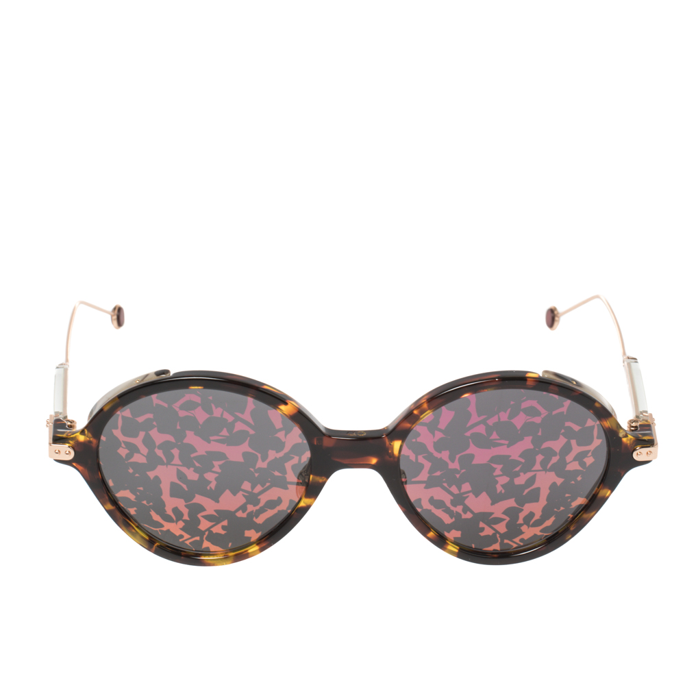 

Dior Blonde Havana/Pink Mirrored 0X3TN Umbrage Round Sunglasses