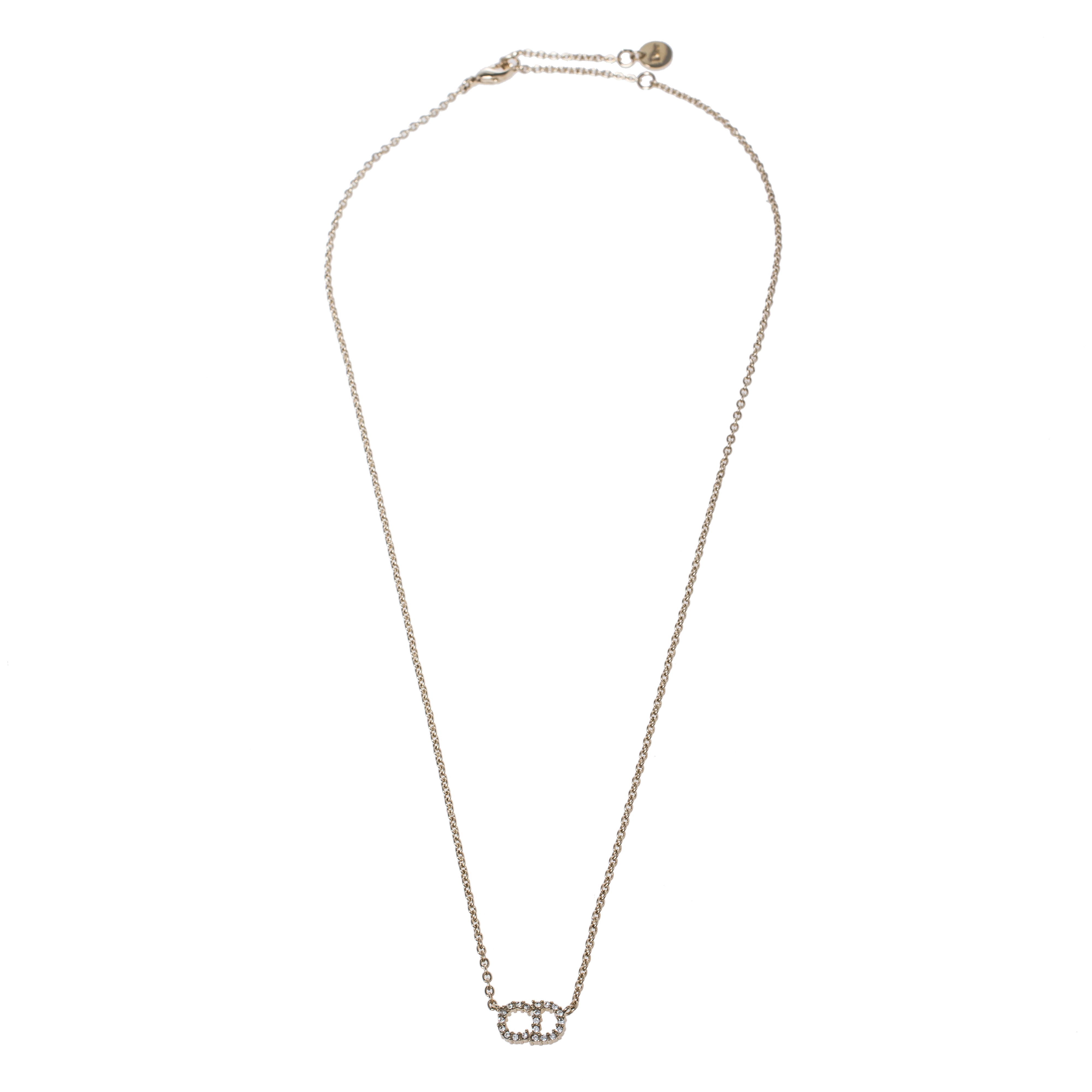 

Dior Gold Tone Clair D Lune Necklace