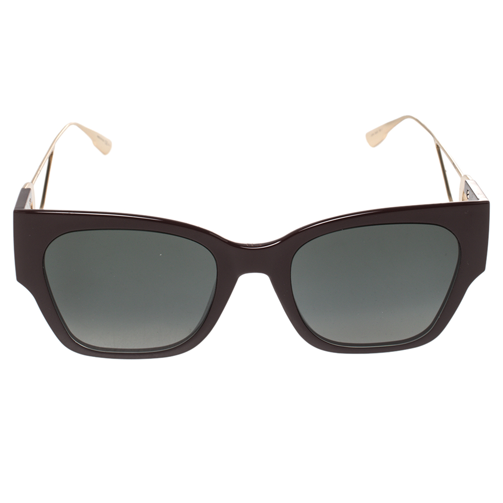 

Dior Grey/Maroon Acetate 30Montaigne1 Gradient Oversized Sunglasses