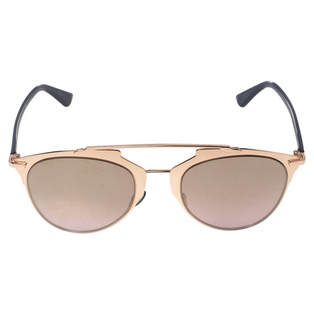 

Dior Blue/Gold "Reflected" Aviator Sunglasses