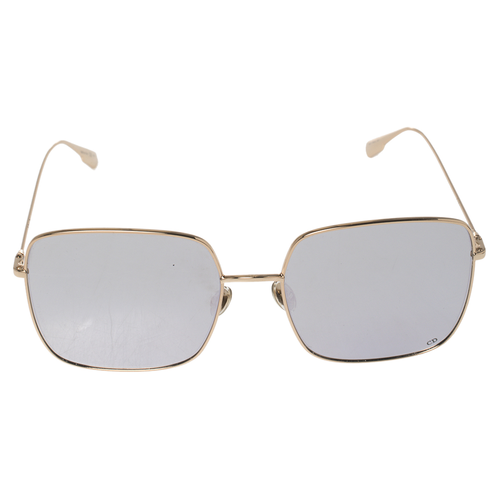 

Dior Gold Tone/ Silver Mirrored Stellaire1 8310T Square Sunglasses