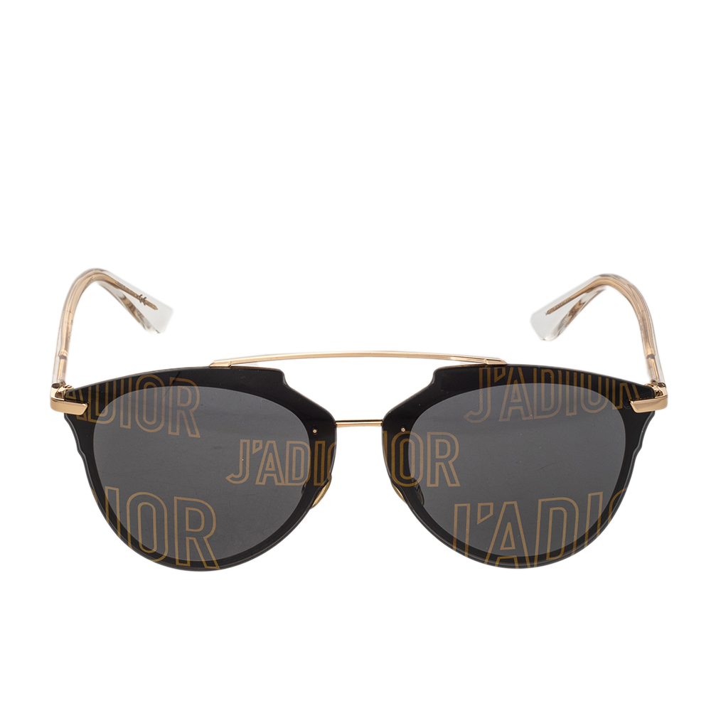 

Dior Gold Tone/Black DiorReflected Aviator Sunglasses