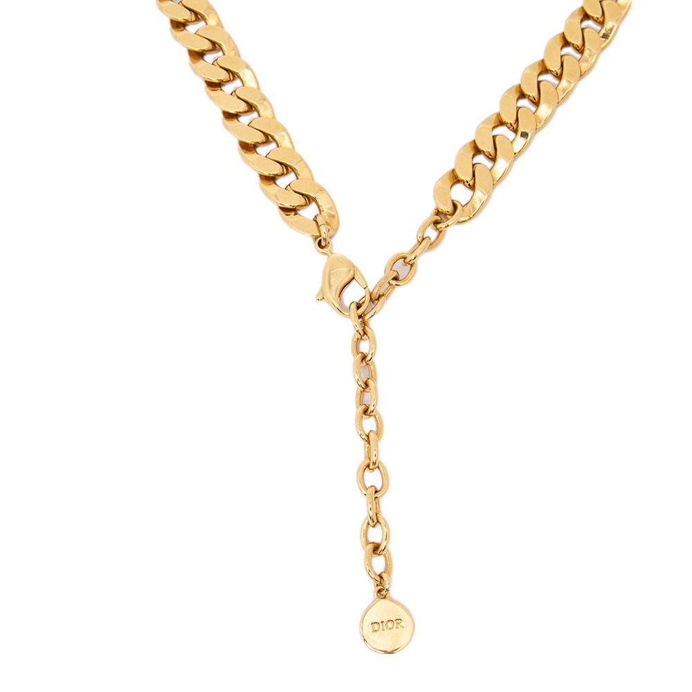 

Dior Gold Tone Danseuse Étoile CD Choker Necklace