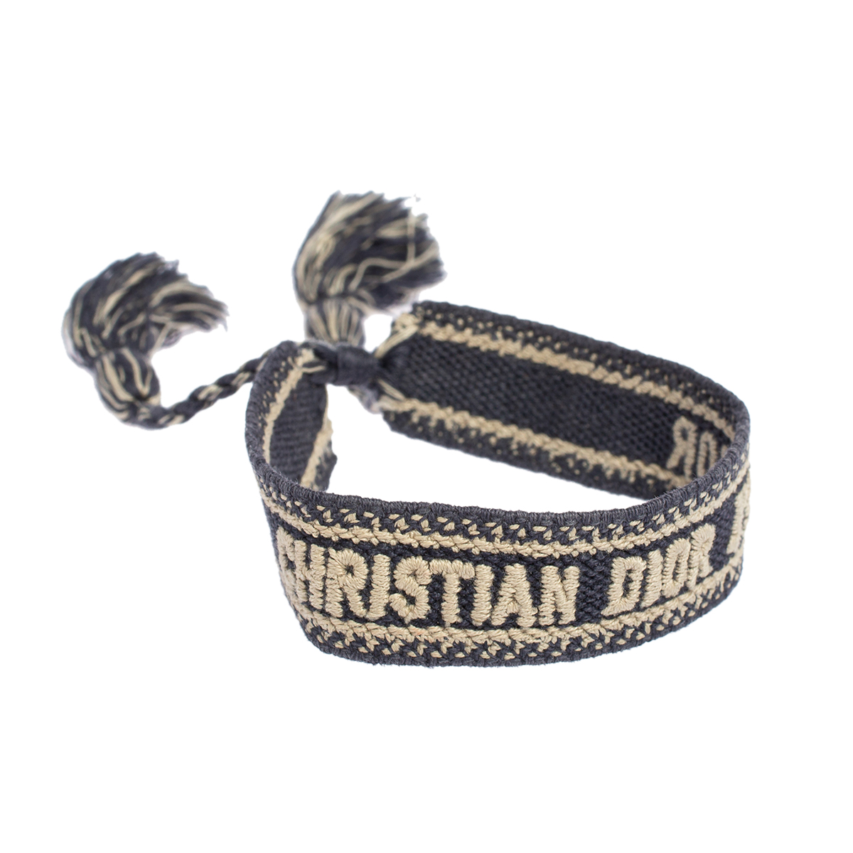 

Dior Navy Blue J'adior Woven Friendship Bracelet