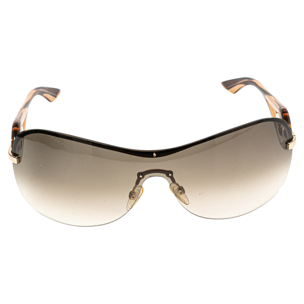 

Dior Brown /Green Gradient DiorVolute 3 Shield Sunglasses