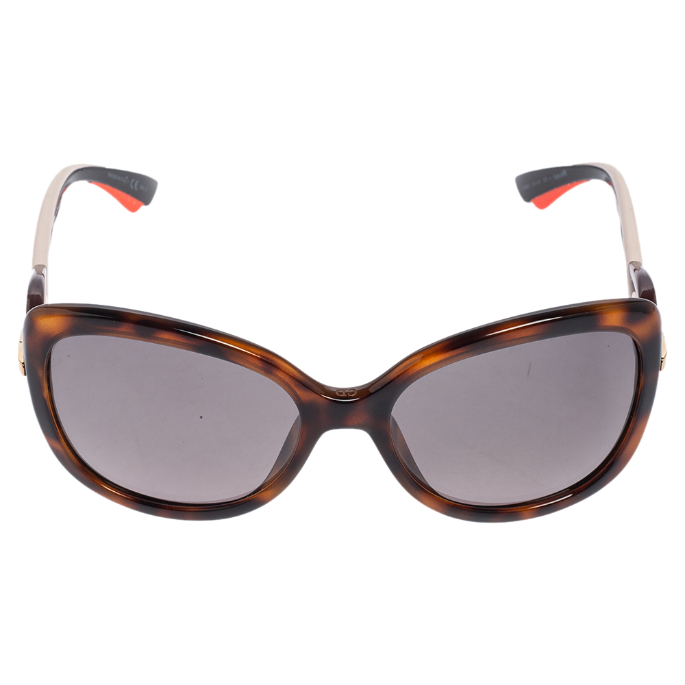 

Dior Brown Tortoise Acetate Dior Twisting Oversized Sunglasses