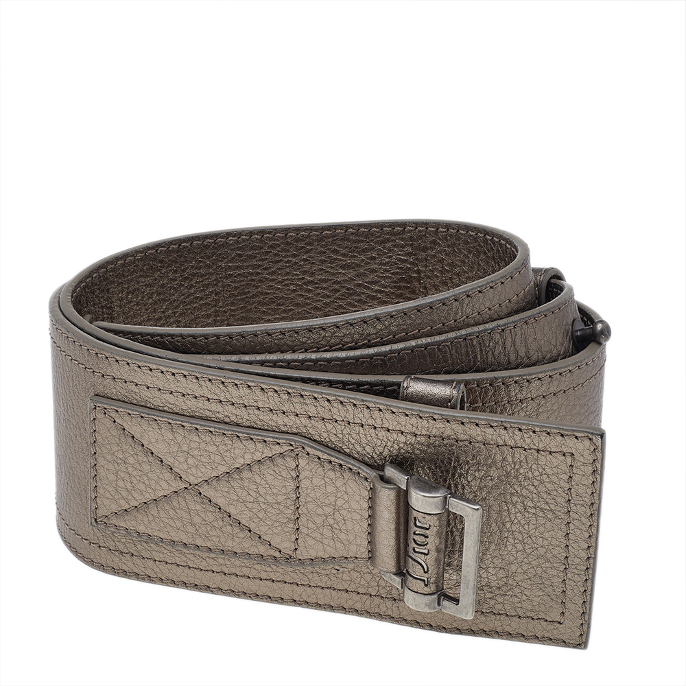 

Dior Metallic Leather Waist Belt